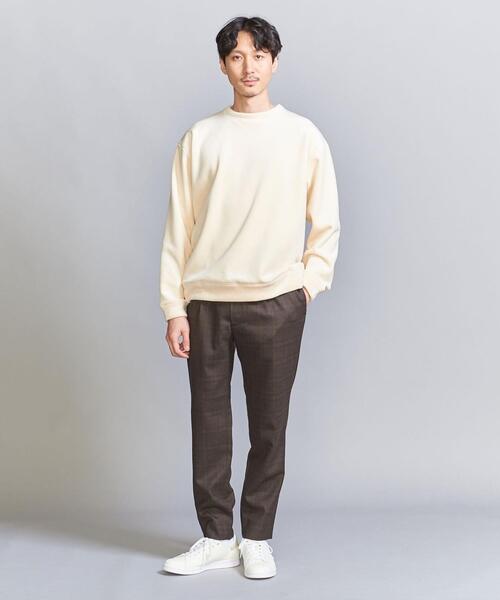BEAUTY&YOUTH UNITED ARROWS（ビューティーアンドユースユナイテッドアローズ）の「フラノ チェック イージー テーパード パンツ（スラックス・メンズ・ネイビー/ダークブラウン・S/XL/M/L）」の8枚目の写真