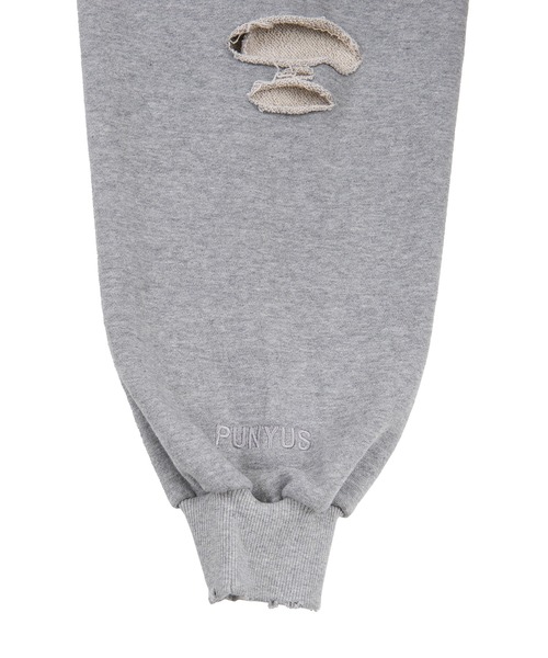 PUNYUS(プニュズ)の「クラッシュスウェット(スウェット・レディース・ワイン/杢グレー/ブラック・4/3)」の12枚目の写真