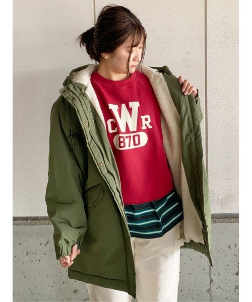 HONEYSUCKLE ROSE（ハニーサックルローズ）の「【HONEYSUCKLE ROSE】ボアミドルマウンテンパーカー（その他アウター・レディース・ブラック/カーキブラウン・M/L）」の22枚目の写真