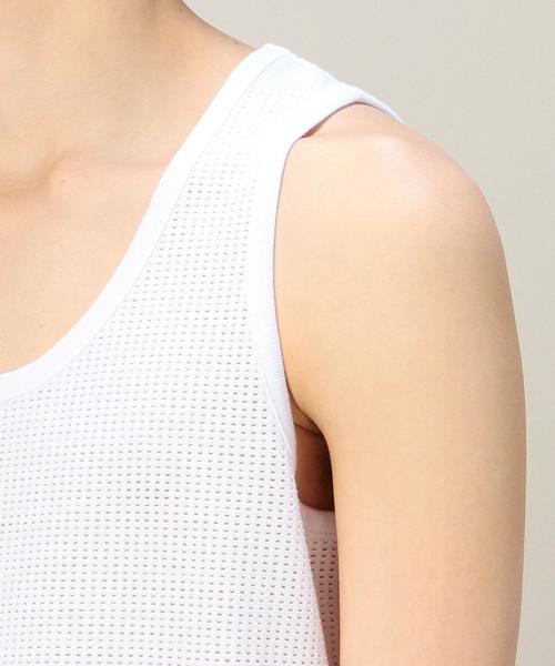 MONKEY TIME（モンキータイム）の「＜monkey time＞ メッシュ ロング タンクトップ：◆（タンクトップ・メンズ・ホワイト/ブラック・MEDIUM/LARGE）」の6枚目の写真