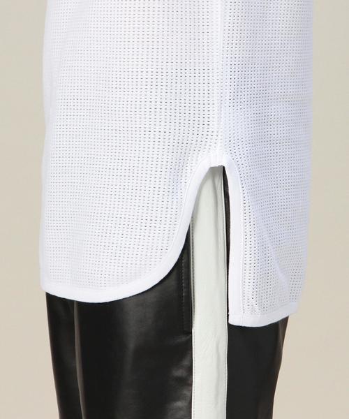 MONKEY TIME（モンキータイム）の「＜monkey time＞ メッシュ ロング タンクトップ：◆（タンクトップ・メンズ・ホワイト/ブラック・MEDIUM/LARGE）」の7枚目の写真