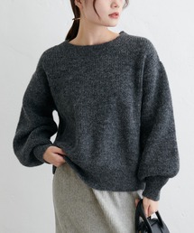 PUAL CE CIN | ボリュームスリーブシャギーニット(ニット/セーター)