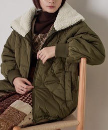 Fashion Letter | ボア&キルティングミドルジャケット(ミリタリージャケット)