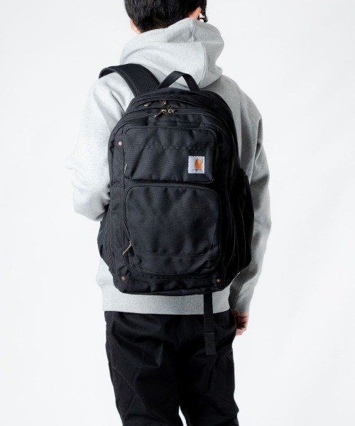 Carhartt WIP(カーハートダブリューアイピー)の「CARHARTT LEGACY DELUXE WORK PACK カーハート レガシィ デラックス ワーク バックパック(バックパック/リュック・メンズ・ブラック・FREE)」の1枚目の写真