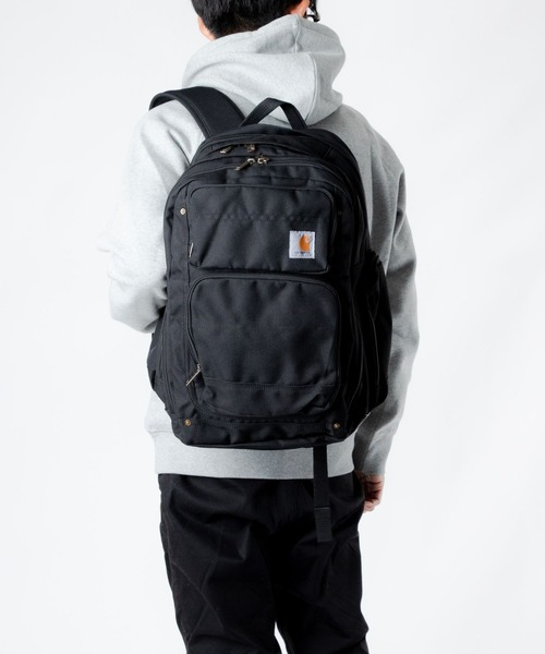 Carhartt WIP(カーハートダブリューアイピー)の「CARHARTT LEGACY DELUXE WORK PACK カーハート レガシィ デラックス ワーク バックパック(バックパック/リュック・メンズ・ブラック・FREE)」の3枚目の写真