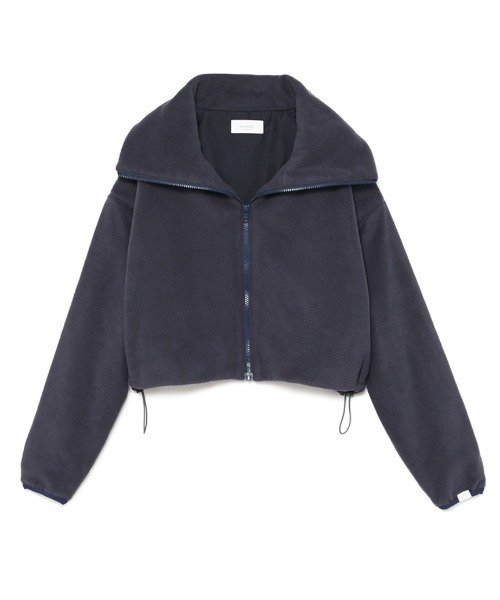 emmi yoga シャーリングブルゾン　ブラック Cord and string シャーリングブルゾン（ブルゾン）｜Ezick