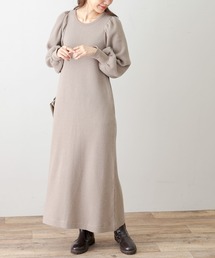 URBAN RESEARCH Sonny Label | パフスリーブ起毛ワッフルカットワンピース(ワンピース)