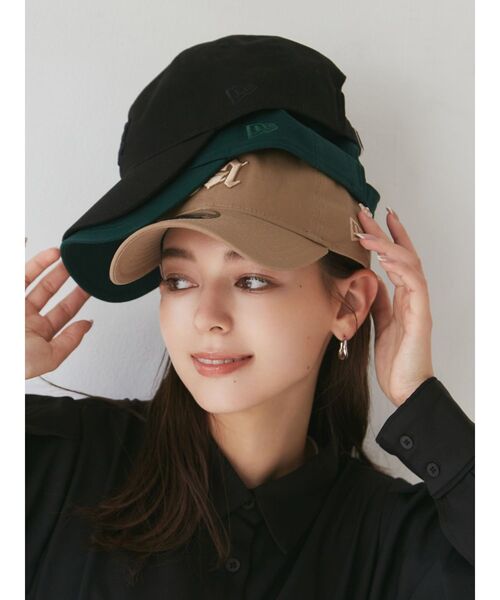 NEW ERA(ニューエラ)の「【NEW ERA/MURUA】LOGO CAP(キャップ・レディース・ブラック/ベージュ/グリーン・FREE)」の4枚目の写真