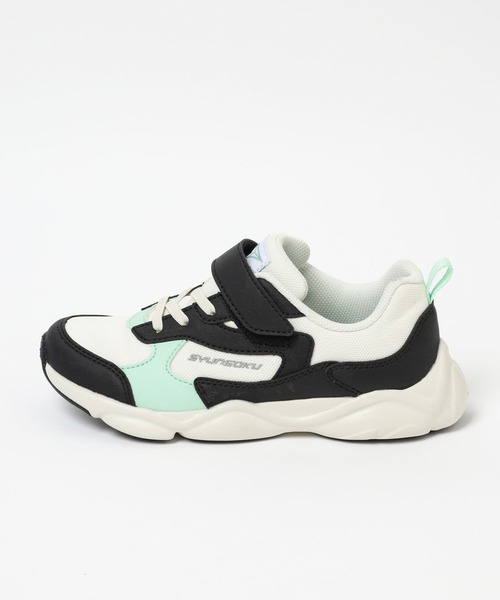 GLOBAL WORK（グローバルワーク）の「瞬足/配色スニーカー/167727（スニーカー・キッズ・オフホワイト/パープル系/サックスブルー/ブラック/グリーン/パープル系1・18cm/19cm/20cm/21cm/22cm）」の16枚目の写真