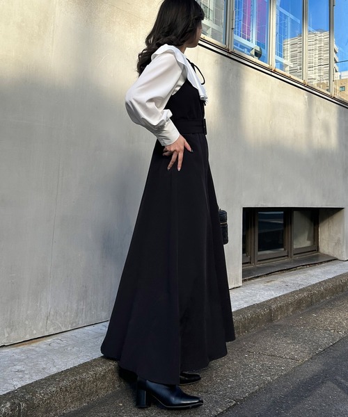 INGNI（イング）の「フリルカラーリボンブラウス（シャツ/ブラウス・レディース・ホワイト×ブラック/ブラック/オフホワイト/ホワイト系6・M）」の13枚目の写真