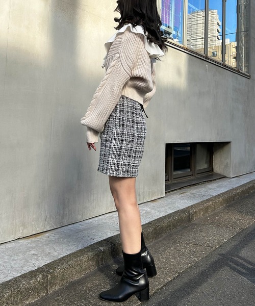 INGNI（イング）の「フリルカラーリボンブラウス（シャツ/ブラウス・レディース・ホワイト×ブラック/ブラック/オフホワイト/ホワイト系6・M）」の17枚目の写真