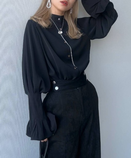 HARE（ハレ）の「2WAYソデタックシャツ(HARE)（シャツ/ブラウス・レディース・ホワイト/ブラック・FREE）」の22枚目の写真