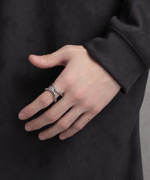 HARE（ハレ）の「ステンレスマルチデザインリング(HARE)（リング・メンズ・シルバー・FREE）」の7枚目の写真