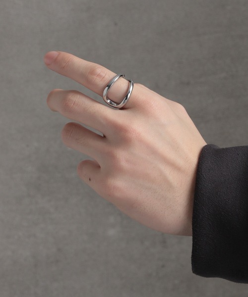 HARE（ハレ）の「ステンレスマルチデザインリング(HARE)（リング・メンズ・シルバー・FREE）」の8枚目の写真