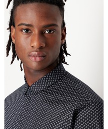 ARMANI EXCHANGE | 【A|X アルマーニ エクスチェンジ】グラフィックロゴプリント　長袖シャツ/SLIM(シャツ/ブラウス)