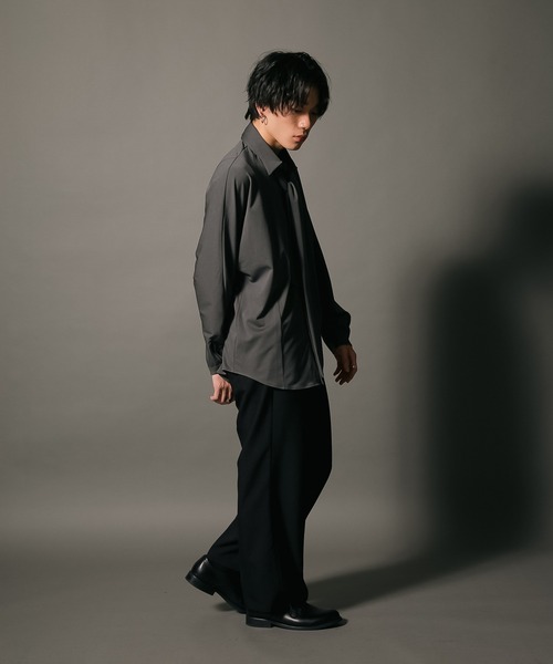 UNIIT（ユニット）の「【UNIIT/ユニット】 ワイドシルエット 　ワイドパンツ　センタープレス　イージーパンツ 韓国ファッション モードファッション キレイ目　ウエストゴム（その他パンツ・メンズ・ベージュ/ブラック/チャコールグレー・SMALL/X-LARGE/MEDIUM/LARGE）」の12枚目の写真