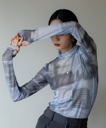 VACANCY | コラージュ柄シアーインナー(Tシャツ/カットソー)