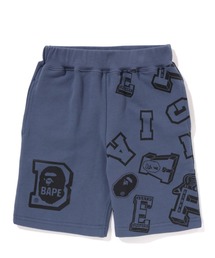 A BATHING APE（アベイシングエイプ）の「COLLEGE LOGO PATTERN SHORTS K（スウェットパンツ）」