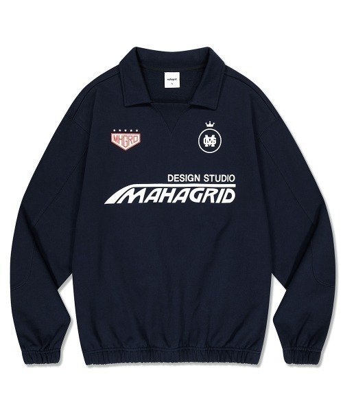 [ MAHAGRID]★24SS★韓国人気★RALLY COLLARED SWEATSHIRT MAHAGRID（マハグリッド）の「『mahagrid/マハグリッド』RALLY