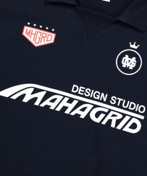 [mahagrid] RALLY COLLARED SWEATSHIRT/追跡付 MUSINSA | MAHAGRID RALLY COLLARED SWEATSHIRT NAVY(MG2DSMM446A)