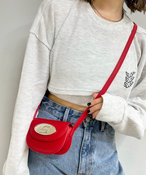 WHO'S WHO gallery(フーズフーギャラリー)の「【SLOPPY/スロッピー】Sロゴミニショルダー(ショルダーバッグ・レディース・サックスブルー/パープル/ブラック/レッド/イエロー/シルバー・FREE)」の20枚目の写真