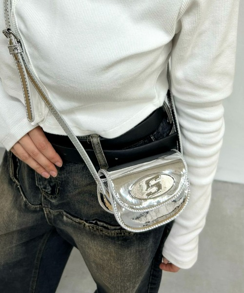 WHO'S WHO gallery(フーズフーギャラリー)の「【SLOPPY/スロッピー】Sロゴミニショルダー(ショルダーバッグ・レディース・サックスブルー/パープル/ブラック/レッド/イエロー/シルバー・FREE)」の11枚目の写真