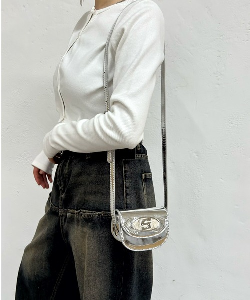 WHO'S WHO gallery(フーズフーギャラリー)の「【SLOPPY/スロッピー】Sロゴミニショルダー(ショルダーバッグ・レディース・サックスブルー/パープル/ブラック/レッド/イエロー/シルバー・FREE)」の10枚目の写真