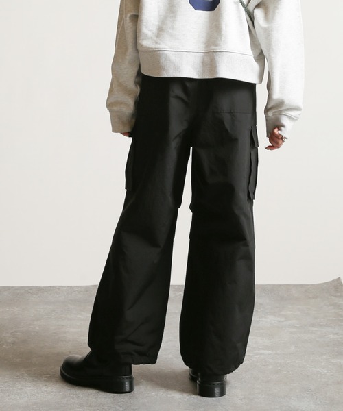 JOINT WORKS（ジョイントワークス）の「スーパーワイドカーゴパンツ（カーゴパンツ・レディース・ホワイト/ブラック/カーキ・SMALL/MEDIUM）」の5枚目の写真