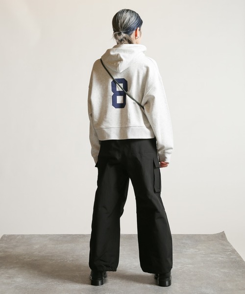 JOINT WORKS（ジョイントワークス）の「スーパーワイドカーゴパンツ（カーゴパンツ・レディース・ホワイト/ブラック/カーキ・SMALL/MEDIUM）」の8枚目の写真