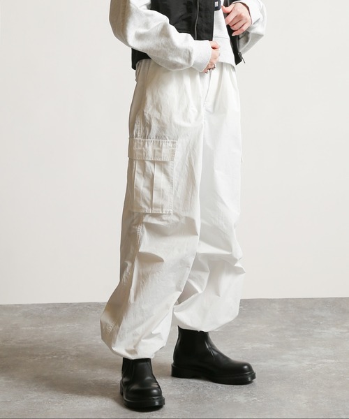 JOINT WORKS（ジョイントワークス）の「スーパーワイドカーゴパンツ（カーゴパンツ・レディース・ホワイト/ブラック/カーキ・SMALL/MEDIUM）」の17枚目の写真