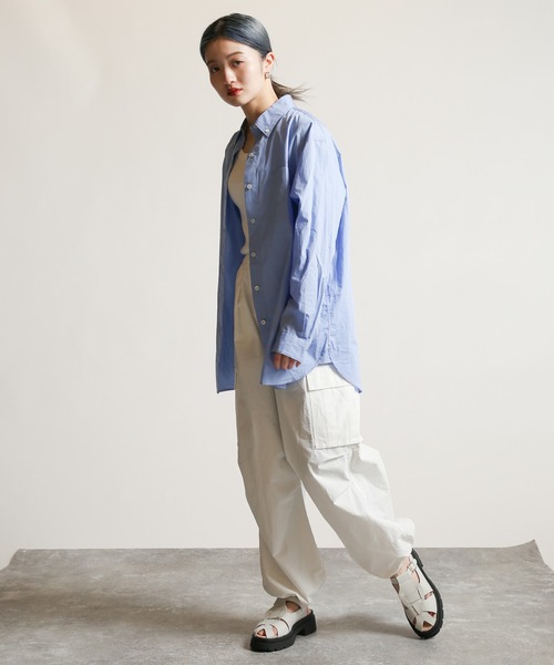 JOINT WORKS（ジョイントワークス）の「スーパーワイドカーゴパンツ（カーゴパンツ・レディース・ホワイト/ブラック/カーキ・SMALL/MEDIUM）」の20枚目の写真