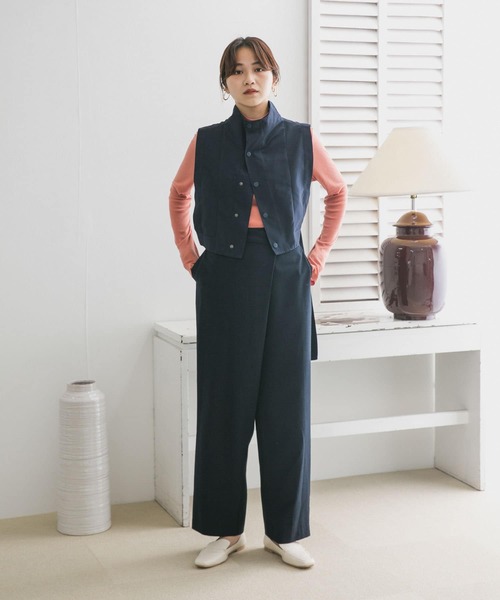 KBF(ケイビーエフ)の「ルーズボトムアシメパンツ(その他パンツ・レディース・ベージュ/ネイビー/カーキ・ONE)」の14枚目の写真