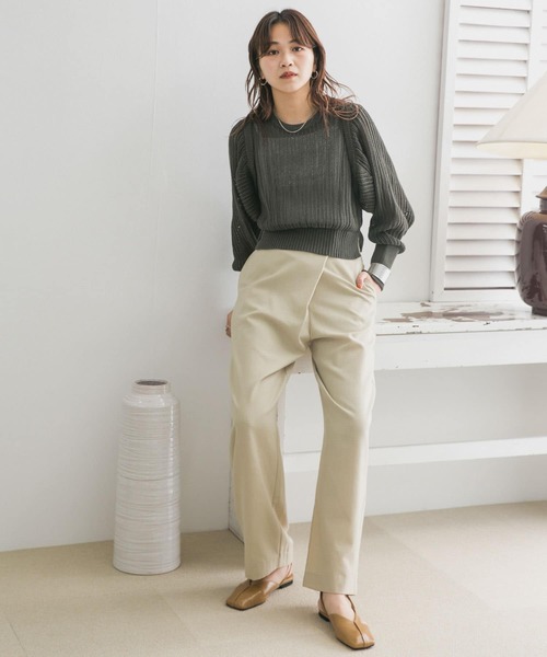 KBF(ケイビーエフ)の「ルーズボトムアシメパンツ(その他パンツ・レディース・ベージュ/ネイビー/カーキ・ONE)」の21枚目の写真