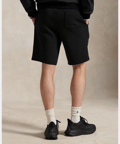美品 正規 Ｍ相応 ポロ ラルフローレン ダブルニット ショートパンツ ブラック 美品 正規 M相応 ポロ ラルフローレン ダブルニット ショートパンツ