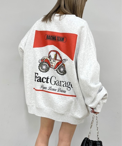 WHO'S WHO gallery(フーズフーギャラリー)の「COOPER FACT RACING TEAMスウェット(スウェット・レディース・アッシュグレー/ホワイト/ブラック/ネイビー・FREE)」の3枚目の写真