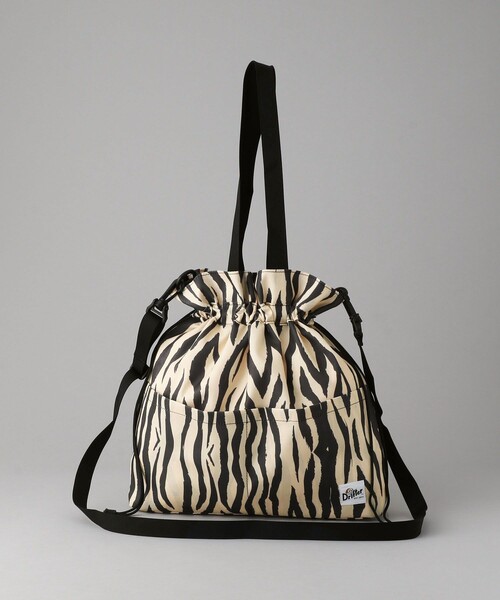 FREAK'S STORE（フリークスストア）の「【限定展開】Drifter/ドリフター　SQUEEZE SACK/スクイーズサック(ショルダーバッグ/巾着バッグ)（ショルダーバッグ・レディース・ブラック/その他9/レオパード/グリーン・ONE SIZE）」の4枚目の写真