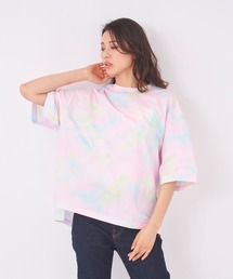 RUSTY（ラスティ）の「【RUSTY:ラスティー】レディース UVTシャツ　タイダイ総柄　バックプリント（Tシャツ/カットソー）」