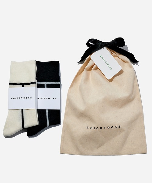 CHICSTOCKS（シックストックス）の「2足ギフトセット 巾着入り