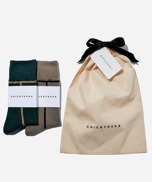 sssページ2【こちらをご購入ください】 CHICSTOCKS（シックストックス）の「2足ギフトセット 巾着入り