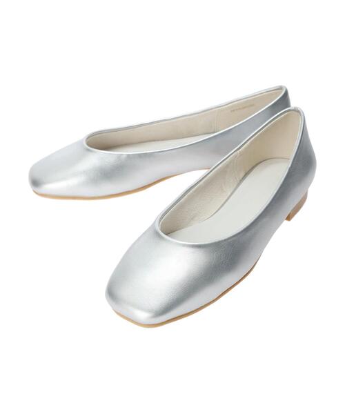 AMERICAN HOLIC（アメリカンホリック）の「フラットシューズ（パンプス・レディース・シルバー/ブラック/ライトイエロー・M/S/L）」の6枚目の写真