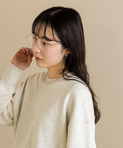 SMELLY（スメリー）の「スリムメタルダテメガネ（メガネ・レディース・シルバー/ゴールド・-）」の4枚目の写真