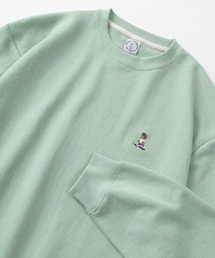 make a ray!（メイク ア レイ！）の「ビッグシルエット スケータースタイルベア サガラ刺繍 スウェット/ ワンポイント刺繍トレーナー/裏毛（スウェット・メンズ）」