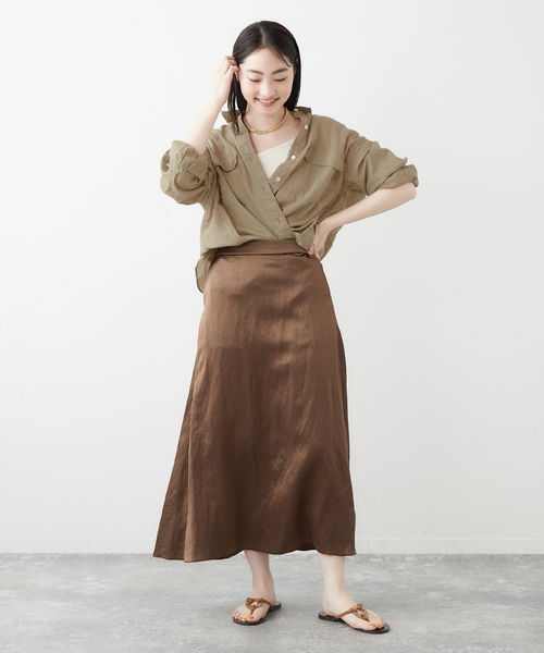 plage（プラージュ）の「Satin フレアスカート（スカート）」 - WEAR