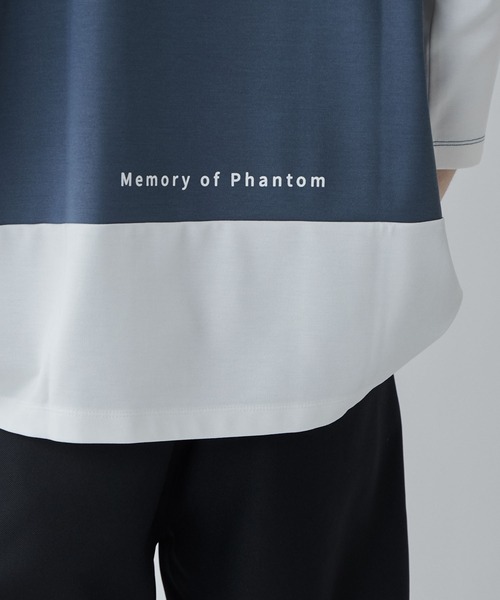 LUCY(ルーシー)の「LUCY/ドルマンポンチ ハーフジップ半袖T(Tシャツ/カットソー・メンズ・ブルー/ホワイト・MEDIUM/LARGE)」の9枚目の写真