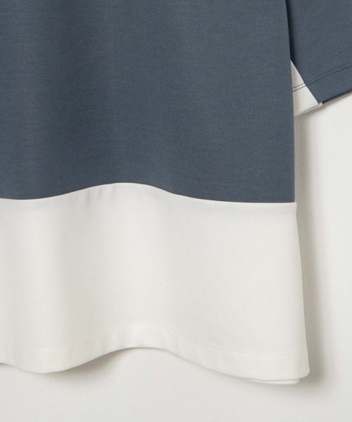 LUCY(ルーシー)の「LUCY/ドルマンポンチ ハーフジップ半袖T(Tシャツ/カットソー・メンズ・ブルー/ホワイト・MEDIUM/LARGE)」の18枚目の写真