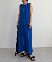 CITEN | ＜CITEN＞ステッチデザイン ノースリーブ ワンピース(ワンピース)