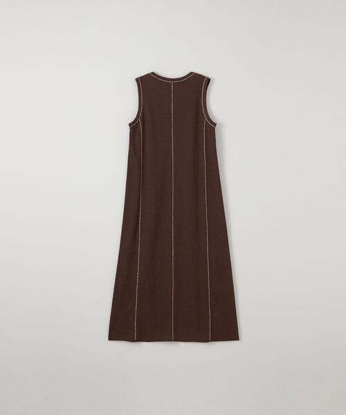 CITEN（シテン）の「＜CITEN＞ステッチデザイン ノースリーブ ワンピース（ワンピース・レディース・コバルトブルー/ダークブラウン/ブラック・FREE）」の13枚目の写真
