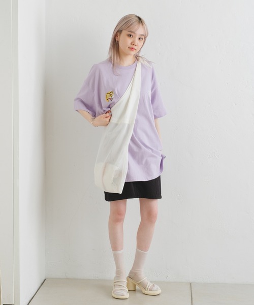 WHIMSIC（ウィムジック）の「【UNISEX】スーベニアショートスリーブTEE（Tシャツ/カットソー・メンズ・パープル/ホワイト/ライトグレー/ブラック/ブルー・FREE）」の18枚目の写真