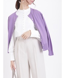 Te chichi | シャイニーボタンクルーネックカーディガン(カーディガン/ボレロ)