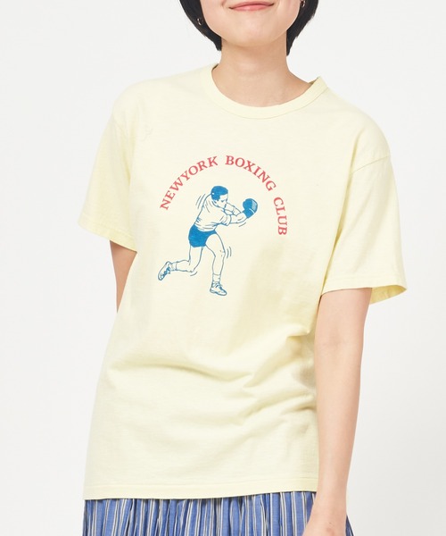 THE SHINZONE(ザ シンゾーン)の「BOXING PRINT TEE(Tシャツ/カットソー・レディース・ホワイト/グリーン/イエロー・FREE)」の10枚目の写真